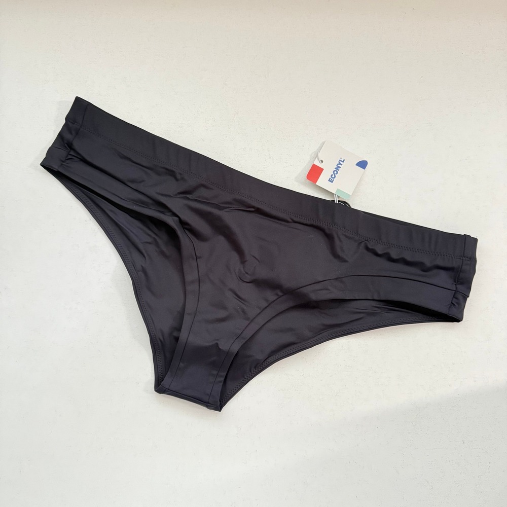 Prana Upswell Bikini Bottom Black Econyl Recycled Nylon Swim XL